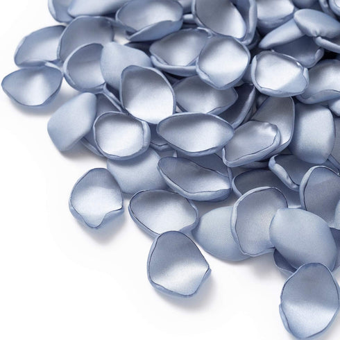 Ling's Moment Silk Rose Petals for Wedding - Dusty Blue Baby Blue, 200pcs for Aisle, Flower Girl Baskets, Table