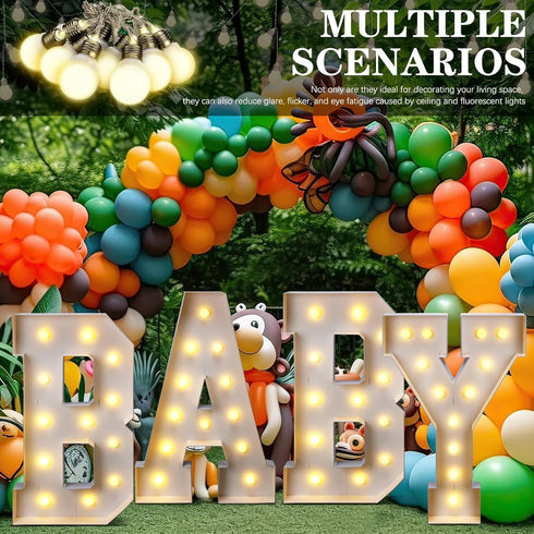 2 Bulbs13.8 3 4 Retisee Pcs Marquee Light String ft Long for Marquee Letters Numbers ft Tall Waterproof LED String