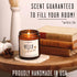 'Hello Autumn' Fall Candle - 9oz Jar with Apple, Cinnamon & Nutmeg, Infused with Essential Oils, 50Hr Burn, Cozy Fall