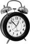 Sonnet Twin Bell Alarm Clock, SONNET-T-4678 - Very Loud, Battery Operated, Black