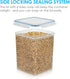 5.2L 175oz, 4 4 24 Vtopmart Large Food Storage Containers / Pieces BPA Free Plastic Airtight Canisters for Flour