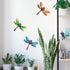 Yonivexis Metal Dragonfly Wall Decor, Outdoor Hanging Art for Living Room, Bedroom, Fence, Garden Decor, Style1