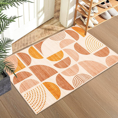 MUJOO Boho Small Washable Rug, 2x3 Area Rugs for Entryway, Bathroom, Soft Non-Slip Indoor Carpet