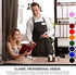 GREEN LIFESTYLE 2 Pack Bib Apron - Unisex Pink Aprons, Machine Washable for Men and Women, Kitchen Cooking BBQ Aprons