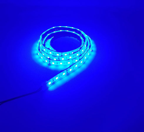 IP68 8FT Blue Marine Submersible LED Light Strip - Waterproof Rope Lights, Under Gunnel Lights