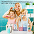 Toothbrush Holder and Toothpaste Holder for Bathroom Vanity, Kids Bathroom Decor with Cups, Electric Toothbrush Holder