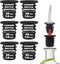 Esatto Liquor Pourer Adapters - 6 Pieces Set, Perfect for Large Olive