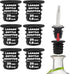 Esatto Liquor Pourer Adapters - 6 Pieces Set, Perfect for Large Olive