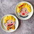 Ms. Food Face Kids' Dinner Plate - Fun Ceramic Design