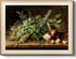 HUARCEY Vintage Herb Kitchen Wall Art Framed Canvas Print 12x16 inch, Fresh