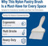 4039302 4", Carlisle FoodService Products Sparta Galaxy Nylon Pastry Brush, White