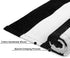 Collive Black and White Striped Outdoor Rug, 24"x 35", Washable Front Christmas Door Mat for Entryway