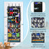 Over The Door Organizer for Toy Guns, Toy Storage, Toys Organizer with Pockets, Hook&Loop Straps for Foam Blasters