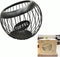 Coffee Pod Holder, Large Capacity K Cup Holders for Counter, Metal Coffee Pods Storage for Keurig & Nespresso (Black)