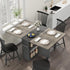 2 Set 4, Space Saving Folding Dining Table with Tier Storage-Extendable Drop Leaf Farmhouse Wood Kitchen Dining Room
