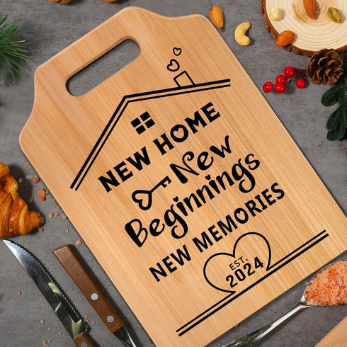 Housewarming Gifts for New Home 2024, New Home Gift Ideas - Unique Home Sweet Home Cutting Board - Best House Warming Gifts, First Apartment New Homeowner Gifts for Friends, Neighbor