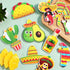 Blulu 24 Pieces Wooden Mexican Ornaments, Christmas Tree Decor for Taco, Cinco De Mayo, Piñata Sign