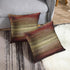 Emvency Set of 2 Throw Pillow Covers, Western Tribal Geometric Brown Southwest Decorative Pillow Case, 18 x 18 Inch