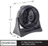 Comfort Zone Table Fan, 8 inch, 3 Speed, Electric, Wall Mountable, Adjustable Tilt, CZHV8T