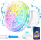 Homly Rechargeable Submersible Pool Lights with Wireless APP Control, Waterproof Underwater Smart