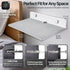 TNP Products 9" (2 Pack, TNP Speaker Shelf Wall Mount - Small Floating Shelf Stand w/Anti Slip for Rear Wireless
