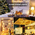 20 40 8 Globe String Lights, Feet LED Fairy Lights Battery Operated with Remote, Modes Indoor String Lights for Bedroom