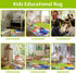 Room,Floor,Nursery(46ft /4872in) ABC Rug for Kids Playroom,Toddler Alphabet Mats Washable for Baby Area,Classroom,Play