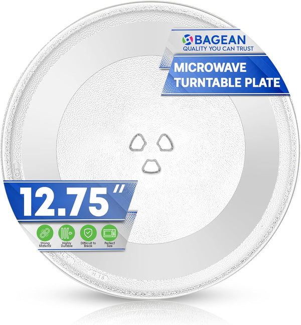 Microwave Plate Replacement 12.75 inch for GE WB49X10129 and WB49X10074 Microwave Glass Plate