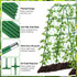(Green,65"x49.2"x23.6") Extra Large Cucumber Trellis for Raised Bed, U-Shape Garden Trellis for Climbing Plants