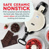 DASH Flip Belgian Waffle Maker with Ceramic Coating for 1" Thick Waffles – Cream
