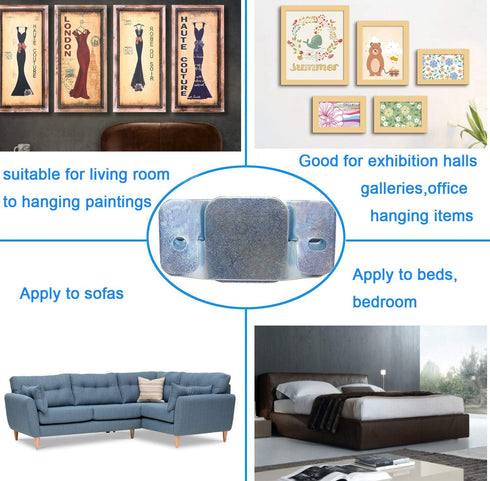 Metal Sectional Couch Connectors, 4 Pcs Furniture Interlocking Bracket with Screws for Loveseat, Recliner, Chair or