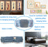 Metal Sectional Couch Connectors, 4 Pcs Furniture Interlocking Bracket with Screws for Loveseat, Recliner, Chair or