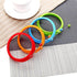 YOLCAR Rings(4 Pack, 4 Inches) Food Grade Silicone Egg Rings, Multicolor, Egg Ring Molds for Cooking, Fried Egg