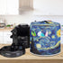 Van Gogh Starry Night Air Fryer Cover Dust Cover Dust Protection Insulated Kitchen Appliance Cover with Top Handle and Storage Pockets for Women Gift