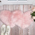 2 12 16 Inch(Pink) Mudder Pcs Faux Fur Rug, Heart Shaped Rugs, Fluffy Decorative Mat for Room Home Chair Side, Desk