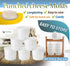 6 1.85QT PetriStor Pcs Soft Cheese Mold for Cheese Making - Cheese Making Mold - Cream Cheese Form Mold - Homemade
