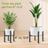 8 -13 Inch NSYOOMH Adjustable Metal Plant Stand Black, Fits Heavy Duty Flower Pots Holder - Floor Single Plant Stands