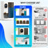 HEALNIX (20.3 oz) 4X Countertop Set Automatic Mouthwash Dispenser for Bathroom - Touchless Smart Mouth Wash Dispenser