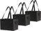 Earthwise Deluxe Collapsible Reusable Shopping Box Grocery Bag Set with Reinforced Bottom