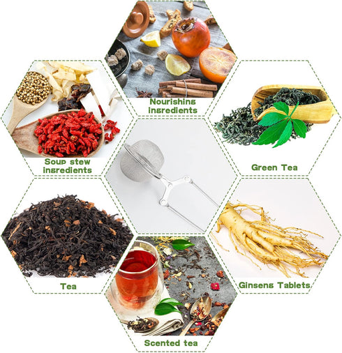 72 Yinder Pcs Snap Ball Tea Strainer,Stainless Steel Snap Tea Infuser Mesh Ball with Handle for Loose Leaf Tea Reusable