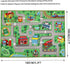 5.2x3.3 Yincimar Kids Play Rug for Playroom ft Town City Road Map Car Mat Play Mat Educational Learning Carpet Area Rug