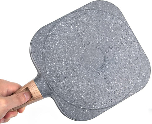 yarlung 4-Cup Fried Egg Frying Pan with Brush, Non-stick Poached Egg Skillet for Burger, Omelet, Camping