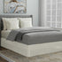 TODAY'S HOME Classic Tailored Microfiber Bed Skirt Dust Ruffle - 14" Drop Length, Twin, Ivory