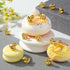 300 Yaocom Pcs Mini Golden Duck Statue Bulk Golden Duck Figurines Micro Garden Landscape Dollhouse Cake Decoration