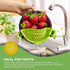 Performore Compact Universal Silicone Snap-On Pot Strainer – Heat-Resistant Clip-On Food Colander, BPA-Free