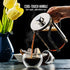 OVENTE 2-in-1 Coffee Press and Tea Maker, High Grade Stainless Steel Infuser, Borosilicate Glass, 27 Ounce, Clear