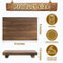 Rustic Wood Riser Tray for Kitchen Sink, Bathroom Soap Stand and Display for Bottles, Candles, Dishes - Brown, 9 x 6