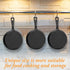 Remerry 10 Sets Cast Iron Skillets | 4 Inches Mini Black Nonstick Frying Pan Bundle with Oil Brush
