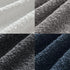 Pack 4 18x18 Inch MIULEE of Decorative Textured Boucle Throw Pillow Covers Blue Gray Accent Solid Pillow Cases Soft