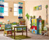 Fantasy Fields Sunny Safari Nursery Clock, Decorative Silent Non-Ticking Kids Wall Clock for Classrooms, Kids Bedrooms